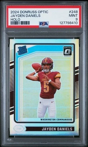 2024 Donruss Optic Jayden Daniels Optic Holo Rated Rookie #248 - PSA 9 - Mint