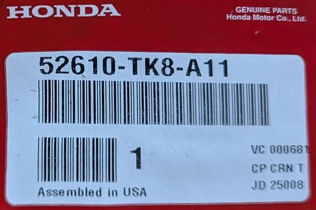 Amortiguador trasero genuino Honda Odyssey 2011-2017 (52610-TK8-A11) Foto 4 de 4