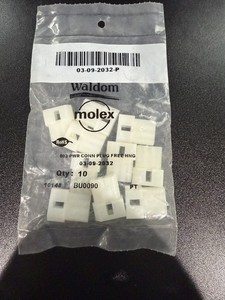 Molex/Waldom 03-09-2032 3 Pin.093 Power connector plug. Free Hanging Hsg Qty 10