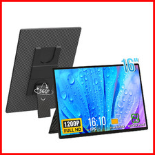 Bkvoo Portable Monitor 16 1200P Fhd Laptop Screen Extender Horizontal Vertical