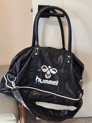 Bags everyday women Vintage Hummel Jet Medium Weekend Black Leather 2 straps