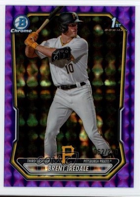 2026 Bowman Chrome Prospects Purple Geometric Refractor /250 Brent Iredale 1t43