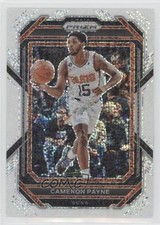2022-23 Panini Prizm White Sparkle Prizm Cameron Payne #129 0c3