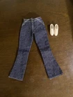 Francie Bell Bottom Jeans #3365 Ready Set Go vintage  1971 plus white shoes
