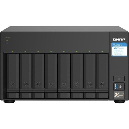 QNAP TS-832PX-4G SAN/NAS Storage System - Annapurna Labs Alpine AL-324 Quad-core - Picture 6 of 6