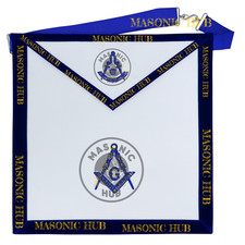 Freemason Senior Deacon Apron Texas Regulation Blue Lodge Officer Apron
