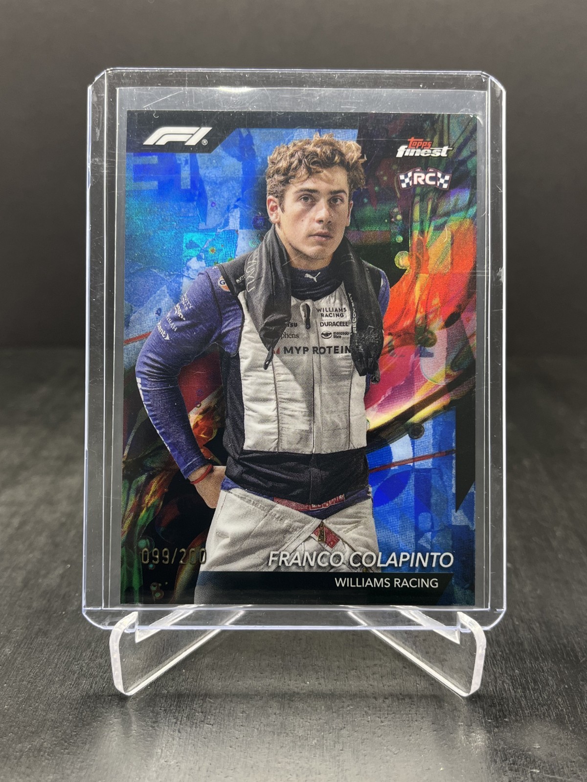 2024 Topps Finest F1 Franco Colapinto RC Rookie Common Blue 099/200 #20