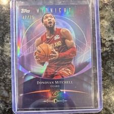 Topps Midnight /75 Donovan Mitchell #19 Basketball Cavaliers 2025-26
