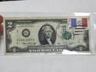 1976 US $2 Bill Stamped 4/13/76 First Day of Issue OAK CREEK, WI, IOWA Stamp