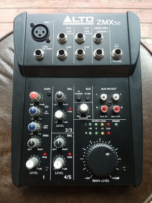 Alto Professional ZMX52 Studio Quality 5-Channel Compact Audio Mixer