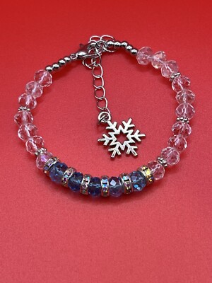 Handgefertigtes Winter Schneeflocke Armband
