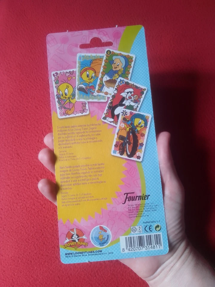 BARAJA DE CARTAS INFANTIL EN BLISTER DE FOURNIER NAIPES LOONEY TUNES PIOLÍN VER. - Imagen 2 de 2