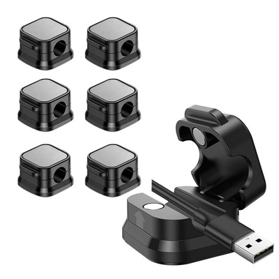 6 Stück Kabelhalter, Kabelmanagement, Magnetic Cable Clips, Kabelhalter Selbstkl