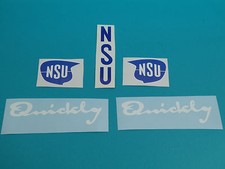 NSU Quickly N / S Set Aufkleber Abziehbild Schriftzug Sticker Tank Schutzblech 