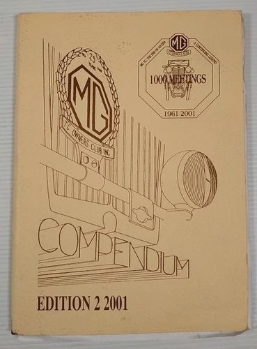 MG TC Owners Club  Compendium Edition 2 2001 -draft / edit copy ? West Australia