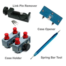 Watch Repair tool Kit - Case Opener Case Holder Link Pin Remover Spring Bar Tool