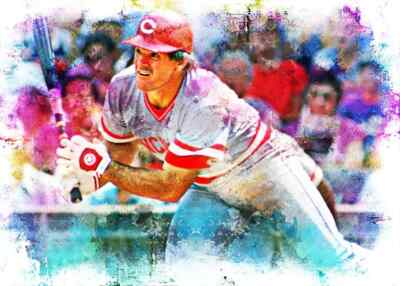 2022 PETE ROSE CR 5/5 ORIGINAL PRINT ART SKETCH CARD ARTIST SIGNED