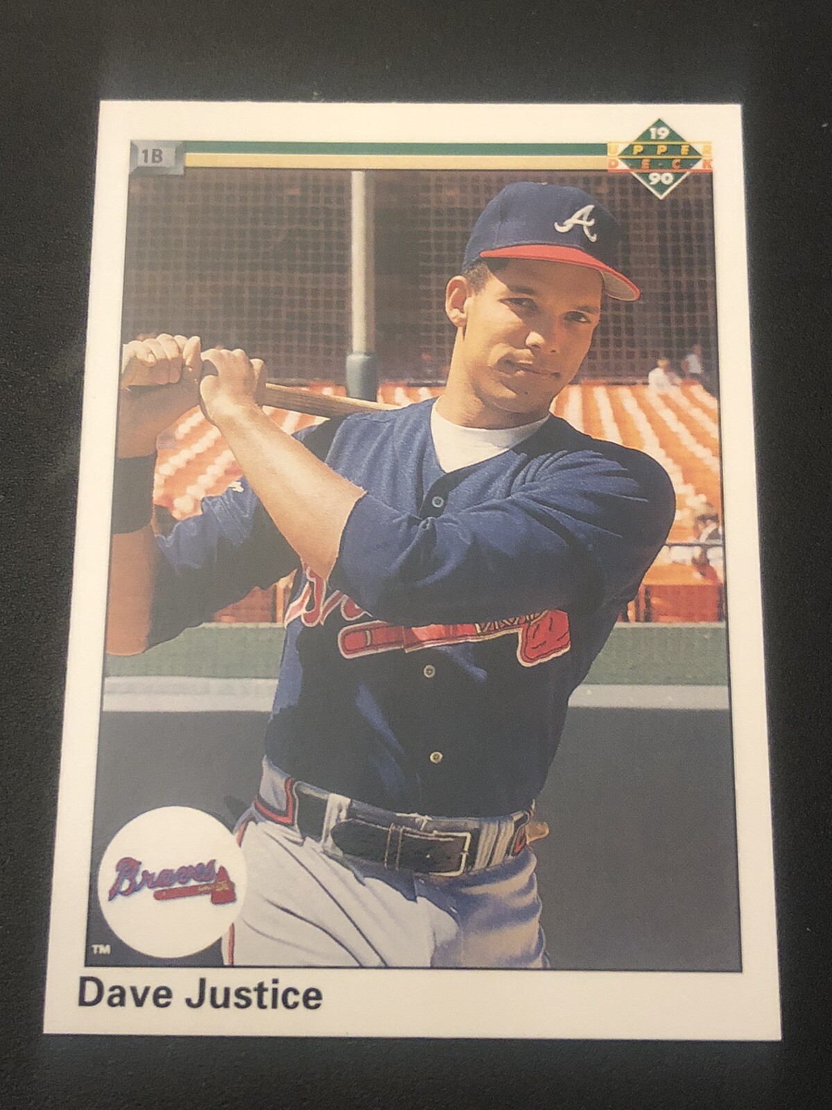 1990 Upper Deck David Justice #711 Rookie RC
