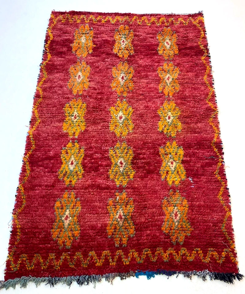 Handmade Wool Runner Rug Farmhouse Area Rug Solid Modern Entryway Carpet 5x7. 5' - Image 2 of 4