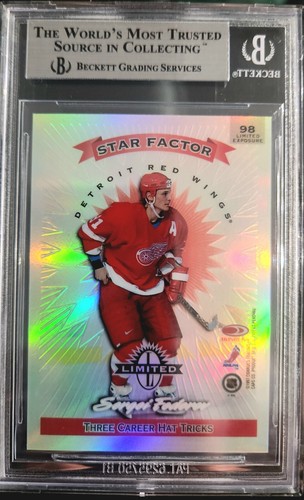 Sergei Fedorov 1997-98 DONRUSS - STAR FACTOR LIMITED EXPOSURE #98 /25 BGS 9 MINT - Picture 2 of 2