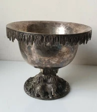 1874 Victorian Polar Bear Center Table Freshener No Elkington