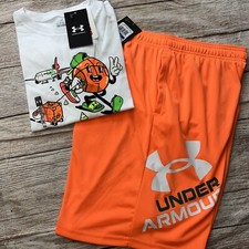 Under Armour Youth XL 18/20 Orange Basketball Outfit Set NEW