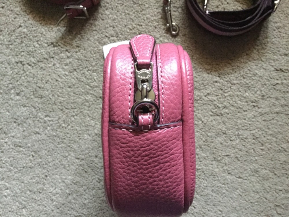 COACH Pink Leather Belt Bag F79212 Crossbody Shoulder Bag