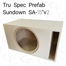 TRU SPEC Prefab Single 15" Subwoofer Enclosure Box Sundown SA 15v2