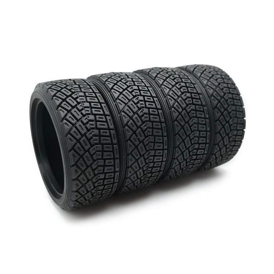 1/10 Scale 4Pcs Soft Rubber Tires For RC Rally RC Off Road Car HSP HPI PP0189 - Image 2 of 4