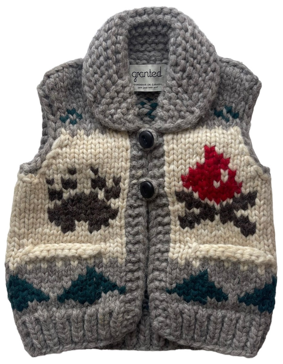 美品✨granted canadian handknit vest カナダ製 美品✨granted canadian handknit vest カナダ製
