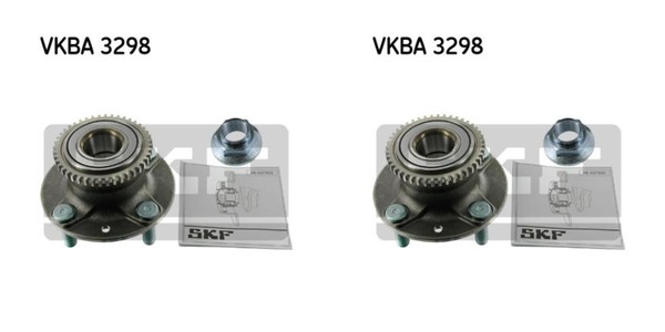 SKF 2X Radnabe Radlagersatz Hinterachse FüR Mazda 323 F VI BJ BA BG-image