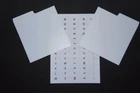7" Single dividers vinyl white pack of 26