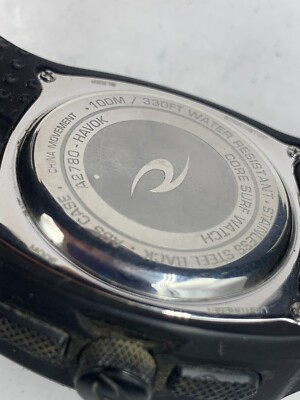 Rip Curl Watch A2780 Havok Core Surf Black Digital Analog working
