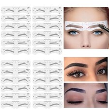 Kit de modelado de estampillas para cejas plantillas definidoras de cejas modeladoras maquillaje de aseo 6 pares