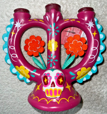 DIA DE MUERTOS CALAVERA CANDLE HOLDER  **NEW 2023**