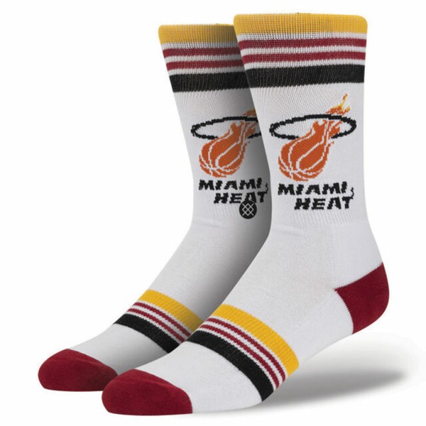 Stance Miami Heat NBA Men's Socks, One Size White for sale online eBay