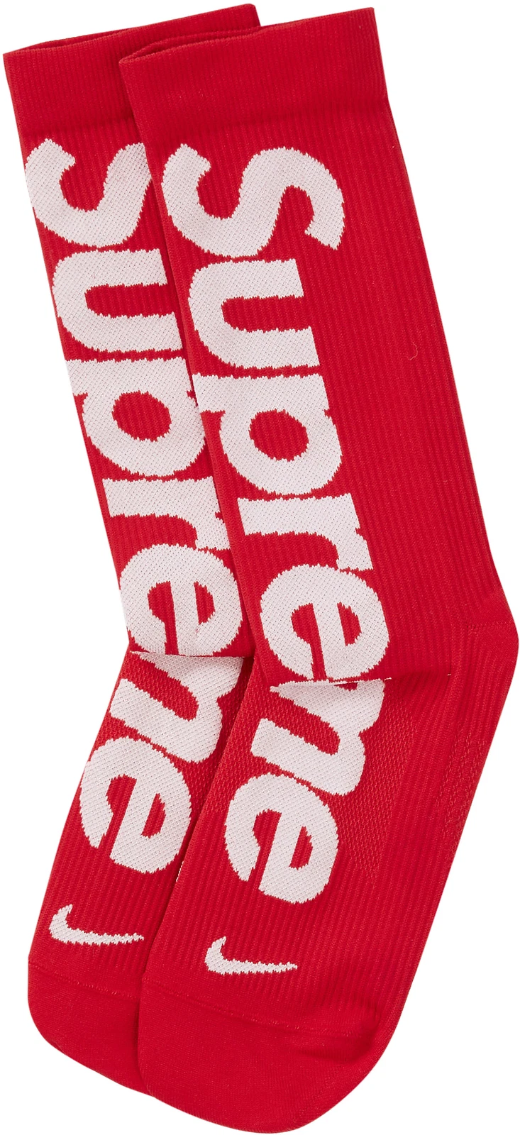 Chaussettes Supreme X Nike Crew rouge taille UK7 à UK8,5 EN MAIN épuisées 2021 + autocollant