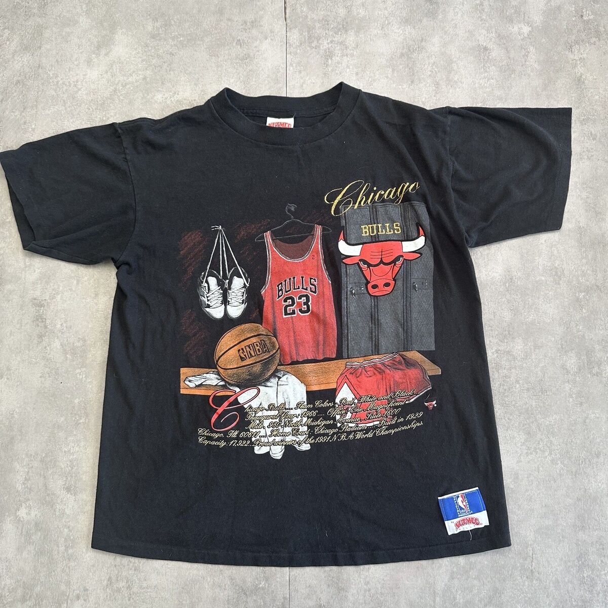 Vintage Chicago Bulls 90s Single Stitch T Shirt L Rare Rap Vintage Chicago Bulls 90s Single Stitch T Shirt L Rare Rap