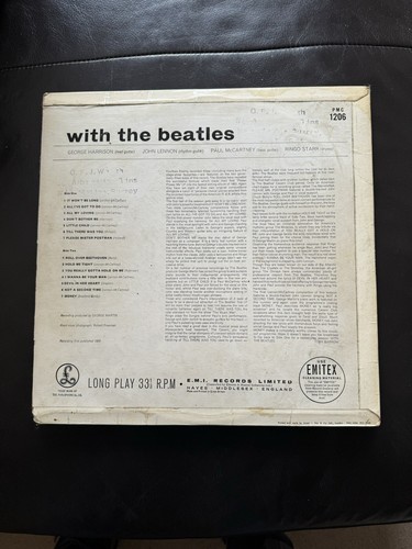 The Beatles With the beatles original 1963 mono vinyl yellow parlophone used con - Picture 2 of 4