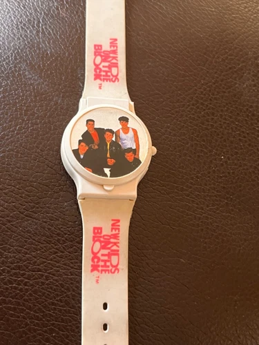 Rare New Kids On The Block Watch Nice Kids White Vintage vintage concert t-shirt, vintage, single stitch, B+ condition