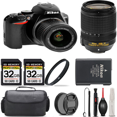 Nikon D3500 Camera with 18-55mm Lens + 18-140mm Lens + UV Filter + 64GB  & More!