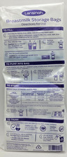 Lansinoh Breastmilk Storage Bags 200 Count Leak-Proof Pre-Sterilized Freezer Saf