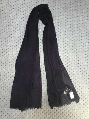 Brandneu Damen & Other Stories schwarz und lila gemustert Wollmischung Schal