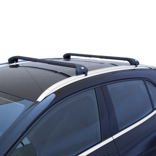 Barre Portatutto Universali 135 Cm Per Auto Con Rails Aperti – Portata 90 Kg Con Serratura, Made In Italy - 3