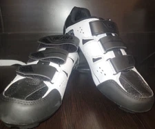 Hiland Mens Low Top Comfort Lock Pedal Black White Cycling Shoes Size 40 7.5 US