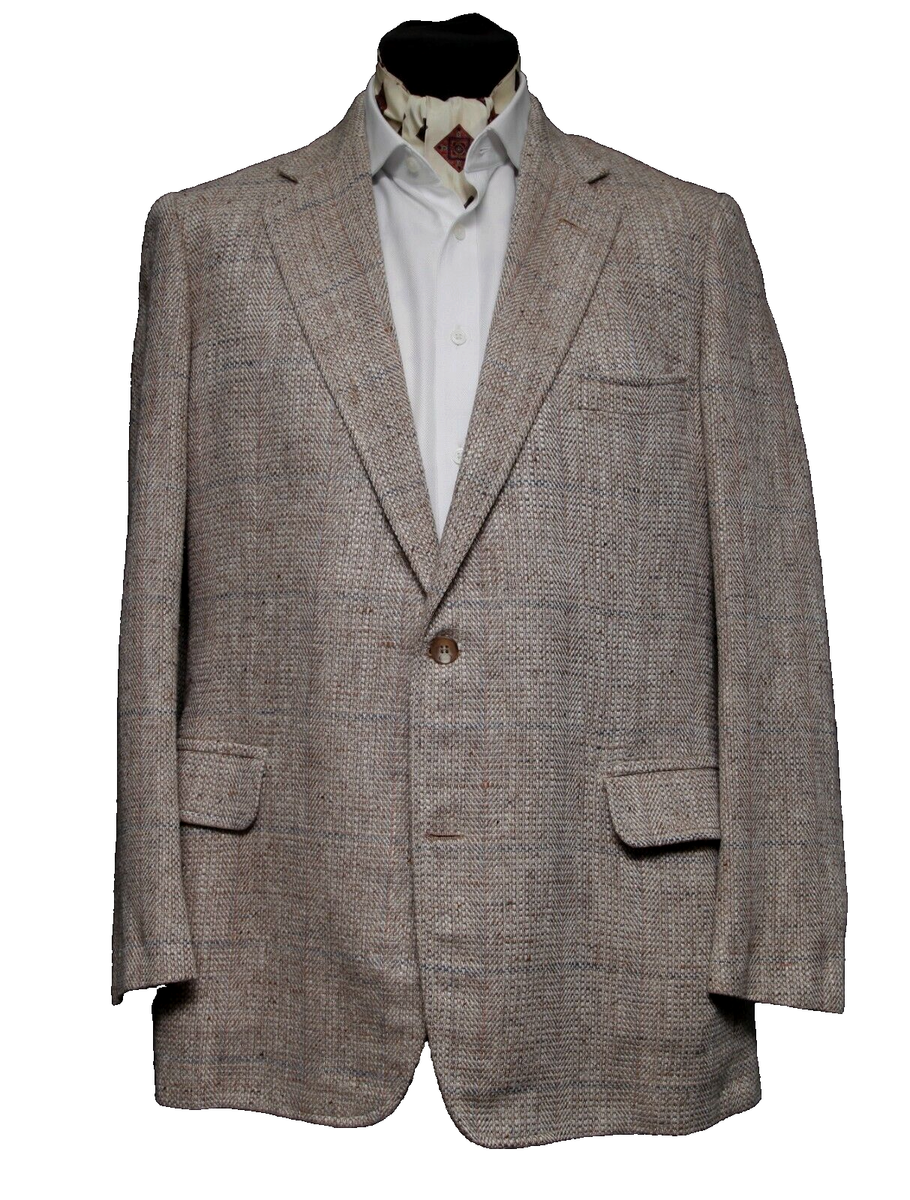 SUPERB BROOKS BROTHERS SILK TWEED SPORTS JACKET BLAZER LARGE 42