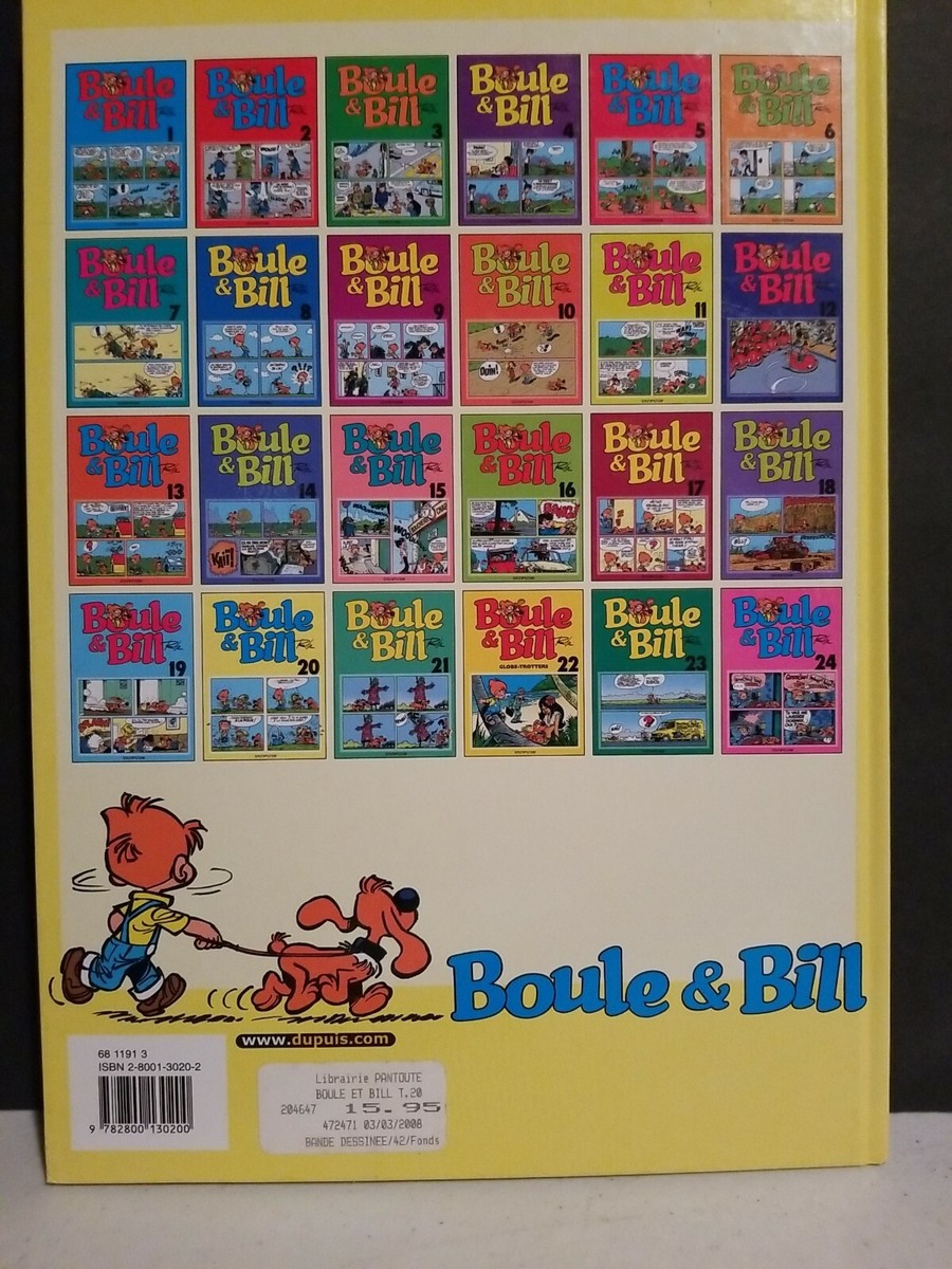 Boule And Bill French Hardcover Comic Book Roba 20 from 1999 | eBay
