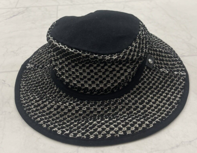 NWT $295 Rag & Bone Cruise Summer Net Bucket Hat In Black  display picture 3