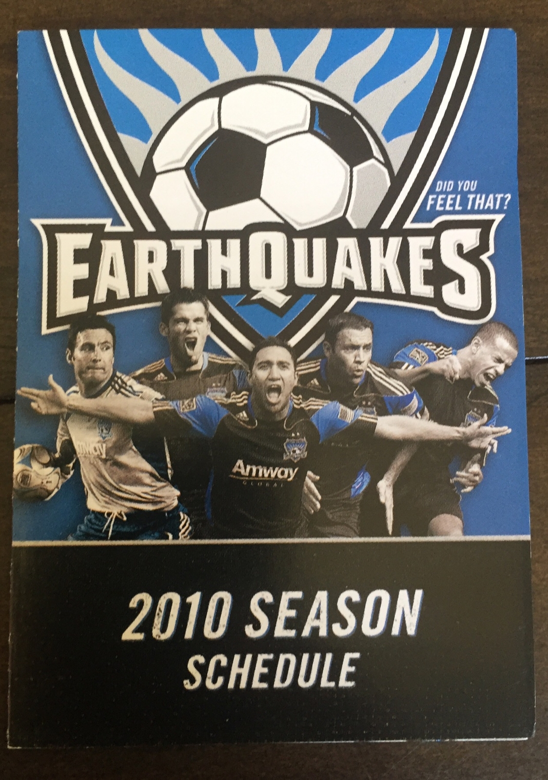 2010 MLS San Jose Earthquakes Soccer Schedule⚽️⚽️ | eBay