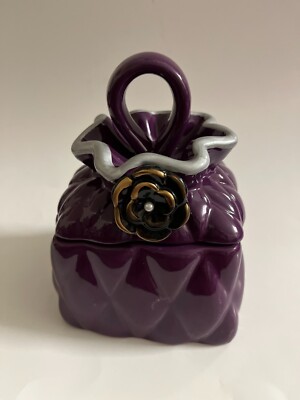 Vintage David's Cookies Ceramic Purse Shaped Cookie Jar